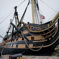 HMS Victory, Reinstated 1805 Scheme following Paint Research and Paint Analysis, ongoing 2017. Employer: University of Lincolon. Client: National Museum of the Royal Navy. Image Copyright Crick-Smith
