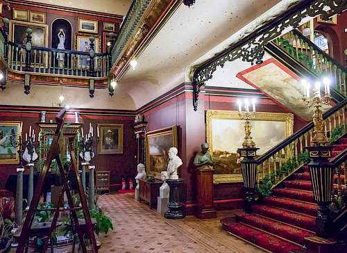 Russel-Cotes Museum, Bournemouth. Fill paint research of the interior and exterior. Client: Dorset Museum Services